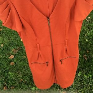 Jessica Simpson orange dress size 4 small